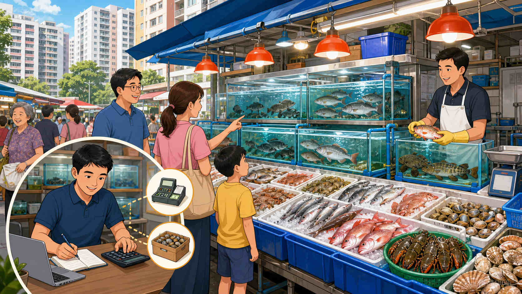 出售新界區投資管理性質海鮮店
